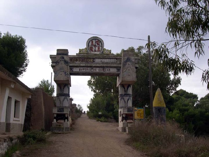 Batería de costa cenizas