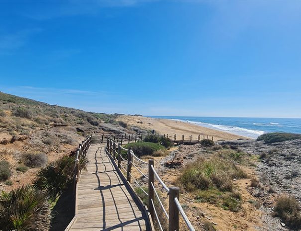 sendero mas playa